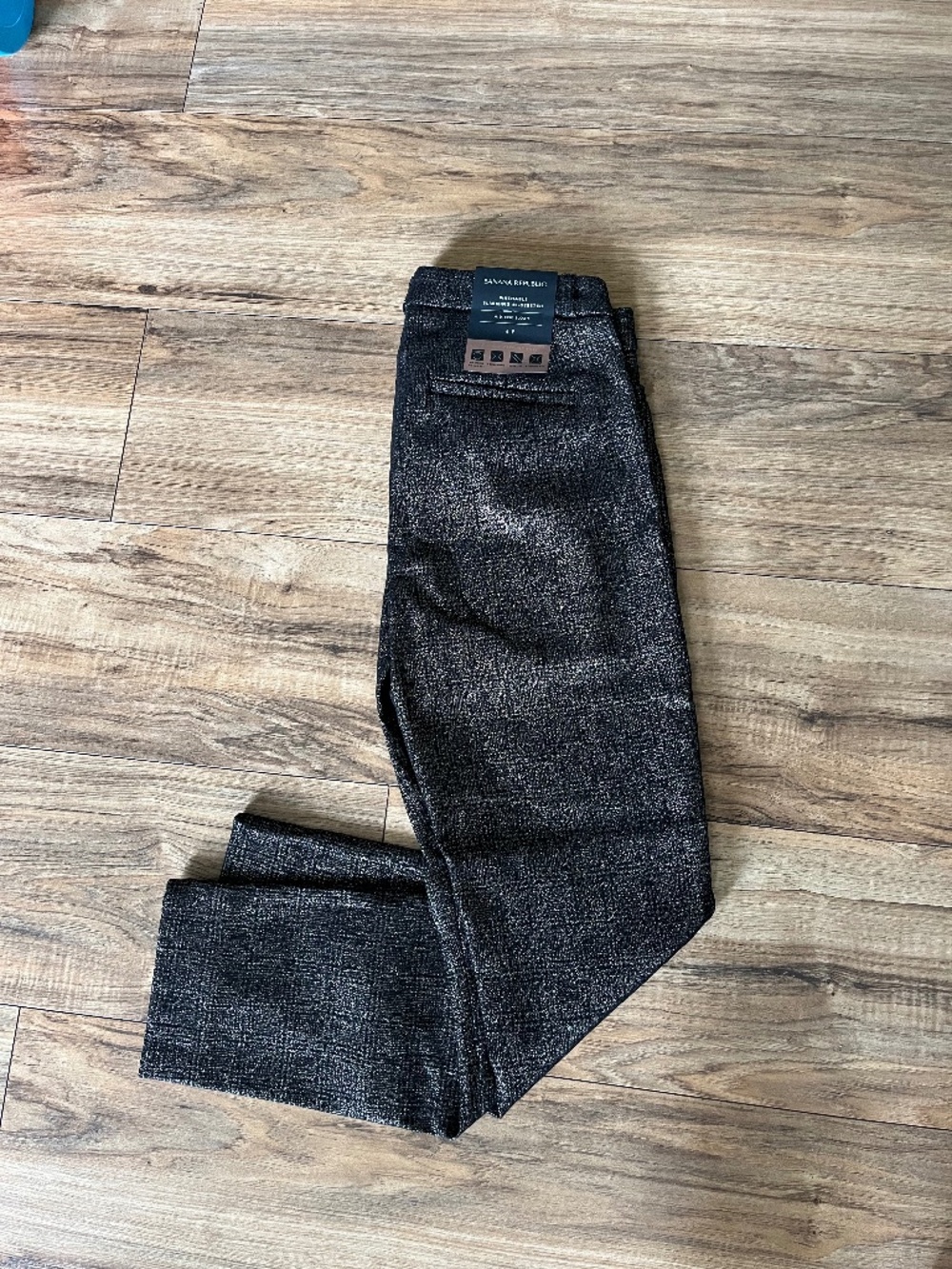 NWT Banana Republic Bronze Shimmer Sloan Bi-Stretch Pants Size 4P